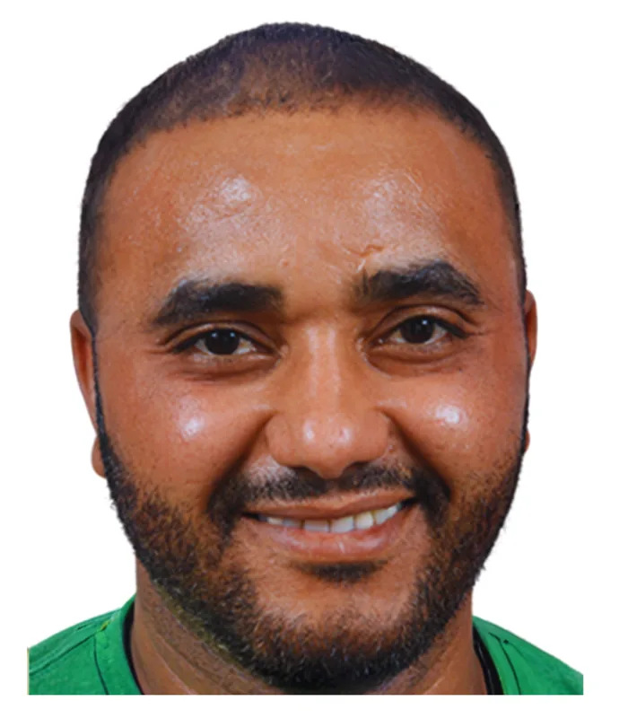 The same patient twelve months after treatment